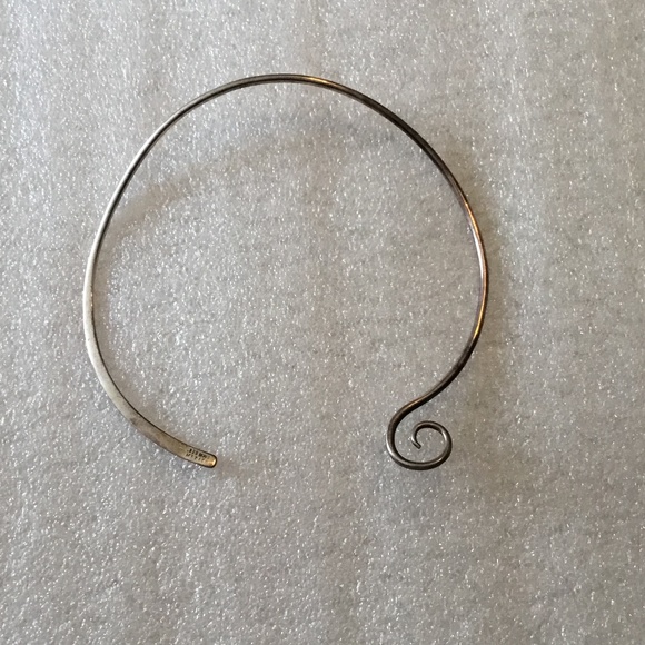 Vintage sterling silver choker marked MWS Mexico - Picture 3 of 5